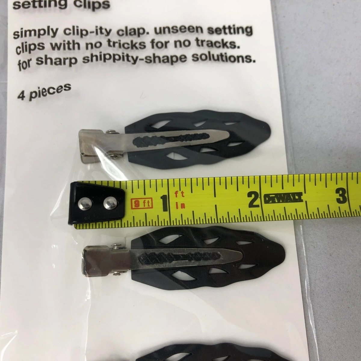 Evo Clip - ity Clap Setting Clips 4pc Set - Securely Hold Hair wo Leaving Imprints - Usa Pro Hair