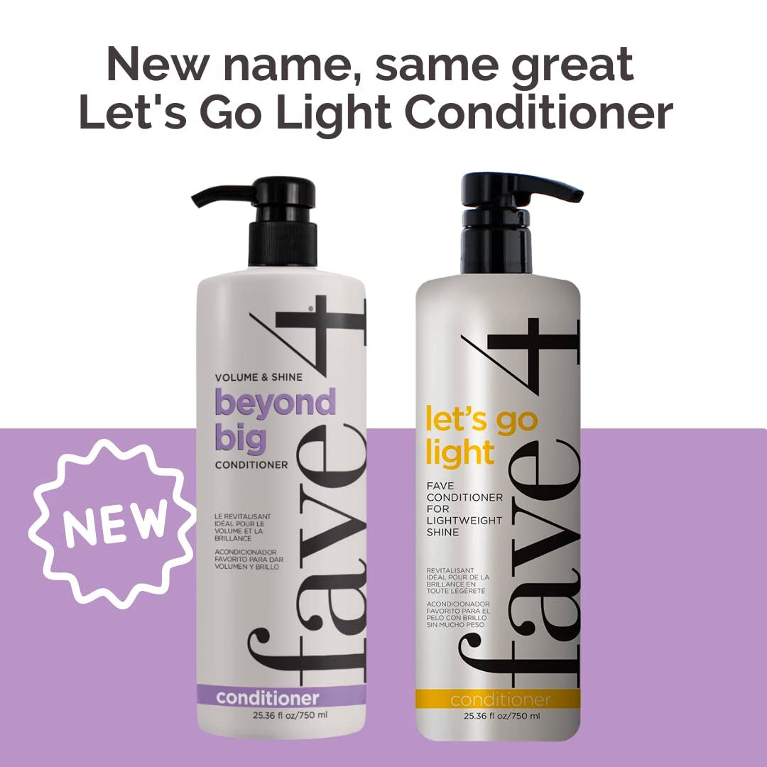 fave4 Beyond Big Volume & Shine Conditioner for Bigger, Fuller Styles 25.36 oz - Usa Pro Hair