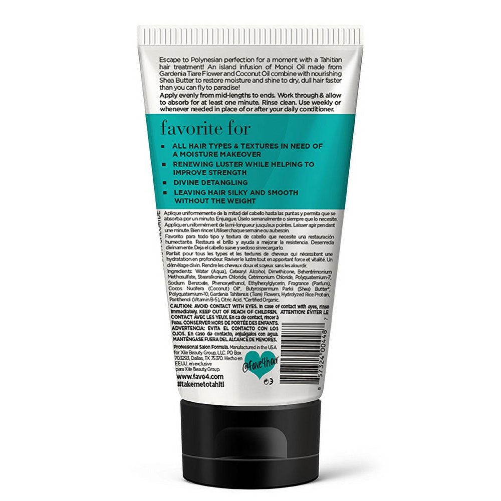 fave4 Take Me To Tahiti - One Minute Moisture Mask 5 oz - Usa Pro Hair