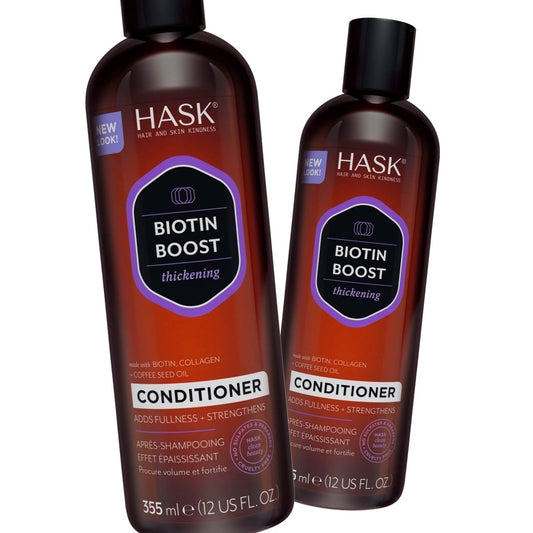 Hask Biotin Boost Thickening Conditioner 12 oz - Pack of 2 - Usa Pro Hair