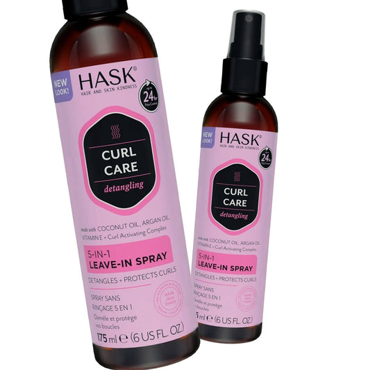 Hask Curl Care 5 - in - 1 Leave - in Spray, 6 fl oz - Pack of 2 - Usa Pro Hair