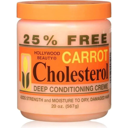 Hollywood Beauty Carrot Cholesterol Deep Conditioning Creme 20 oz - Usa Pro Hair