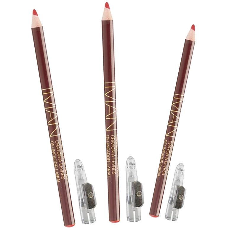 IMAN Cosmetics Perfect Lip Pencil, Pink, Passion, 0.05 Oz - Pack of 3 - Usa Pro Hair