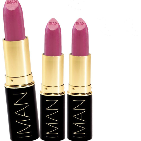 IMAN Luxury Moisturizing Lipstick, Red 0.13oz - Pack of 3 - Usa Pro Hair