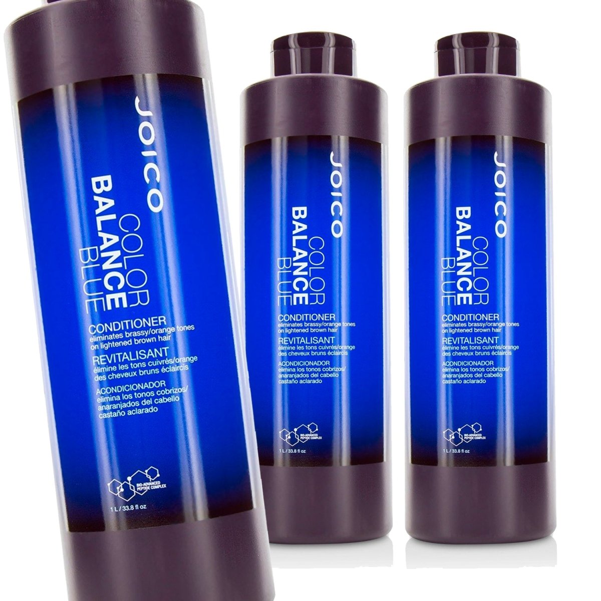 JOICO Color Balance Blue Conditioner 33.8 oz - Pack of 3 - Usa Pro Hair