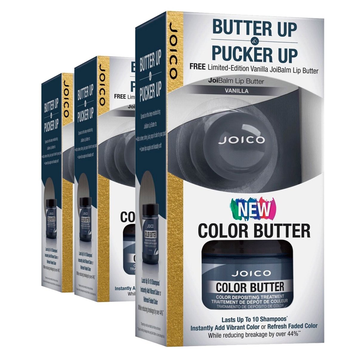 Joico Color Intensity Color Butter Titanium, Lip Butter - Pack of 3 - Usa Pro Hair