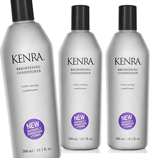 Kenra Brightening Conditioner Violet Toning Conditioner 10.1oz - Pack of 3 - Usa Pro Hair