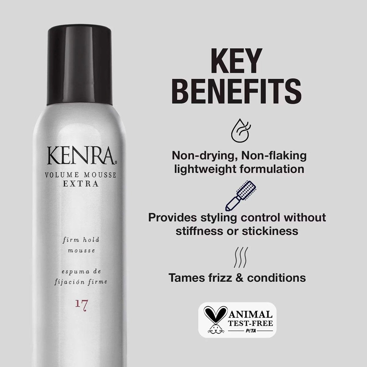 Kenra Extra Volume Mousse #17 8 oz - Usa Pro Hair