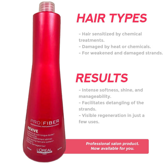 L'Oreal Professional Pro Fiber REVIVE shampoo 34 fl oz - Usa Pro Hair