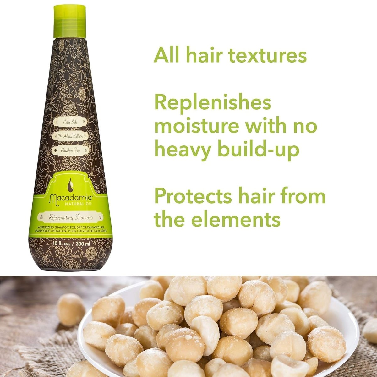 Macadamia Natural Oil Rejuvenating Shampoo 10oz - Usa Pro Hair