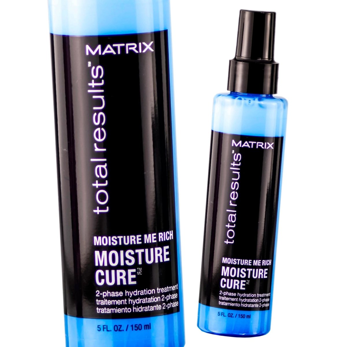 Matrix Total Results Moisture Me Rich Cure 2 Phase Hydration Treatment 5 oz - Pack of 2 - Usa Pro Hair