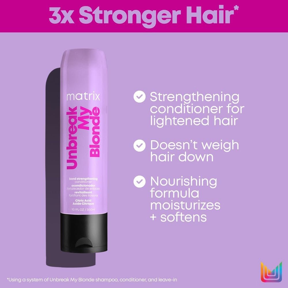 Matrix Total Results Unbreak My Blonde Citric Acid Conditioner 10.1 oz - Usa Pro Hair