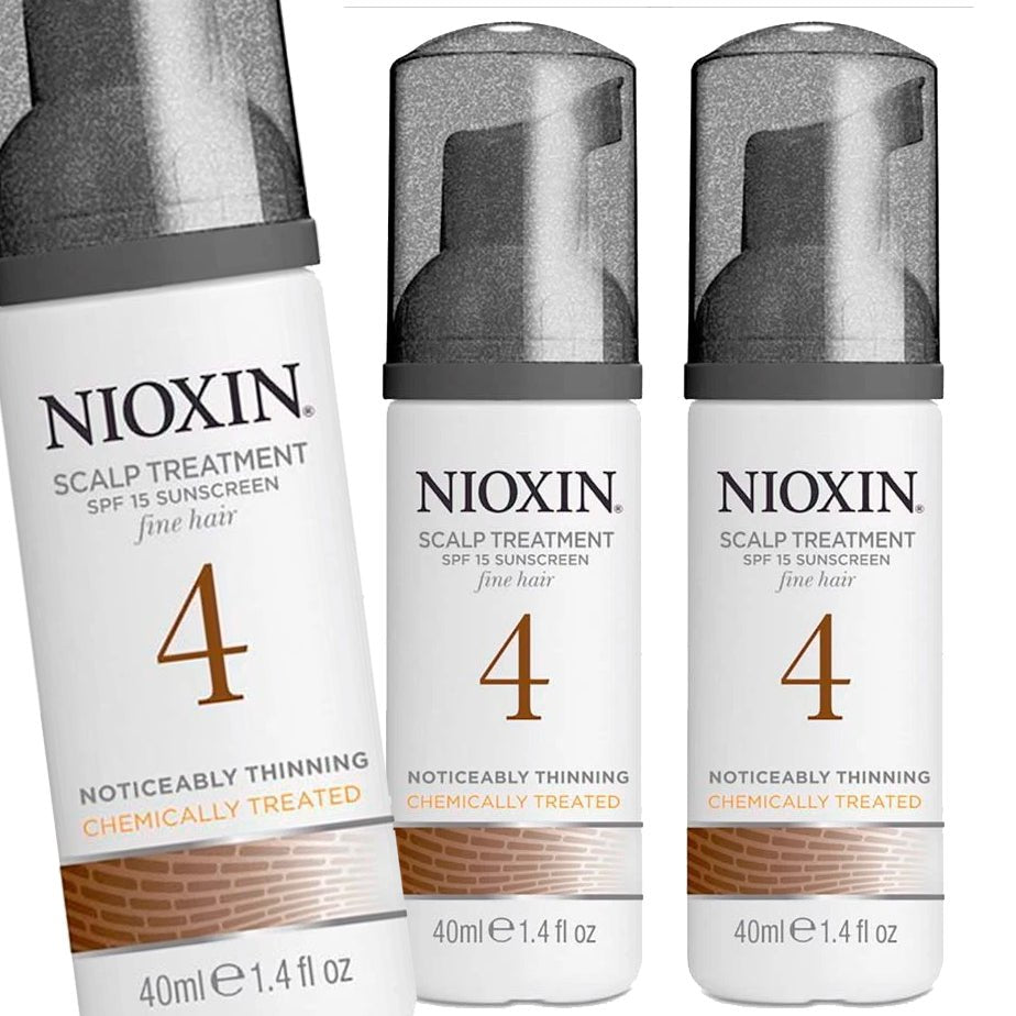 Nioxin System 4 Scalp & Hair Treatment 1.4oz/40ml - Pack of 3 - Usa Pro Hair