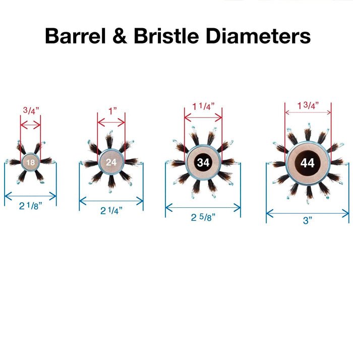 Olivia Garden 2 1/4 | 720 - EHCOV24 | EcoHair Combo Vent Round Bamboo Hair Brush - Usa Pro Hair