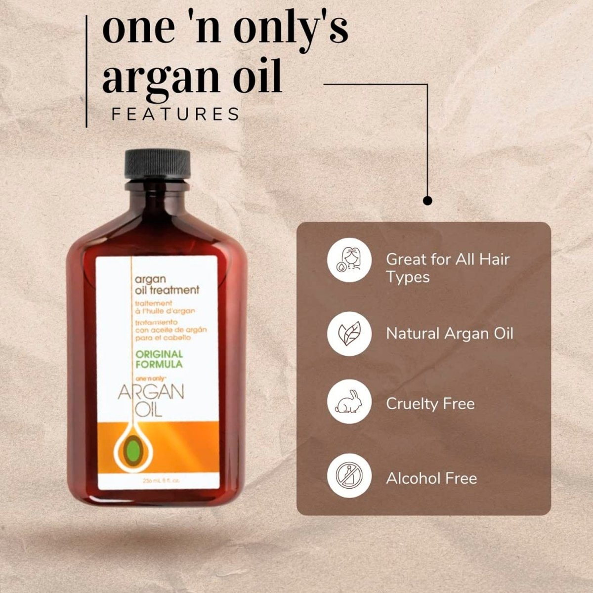 One 'n Only Argan Oil Hair Treatment 2 Fl. Oz - Usa Pro Hair