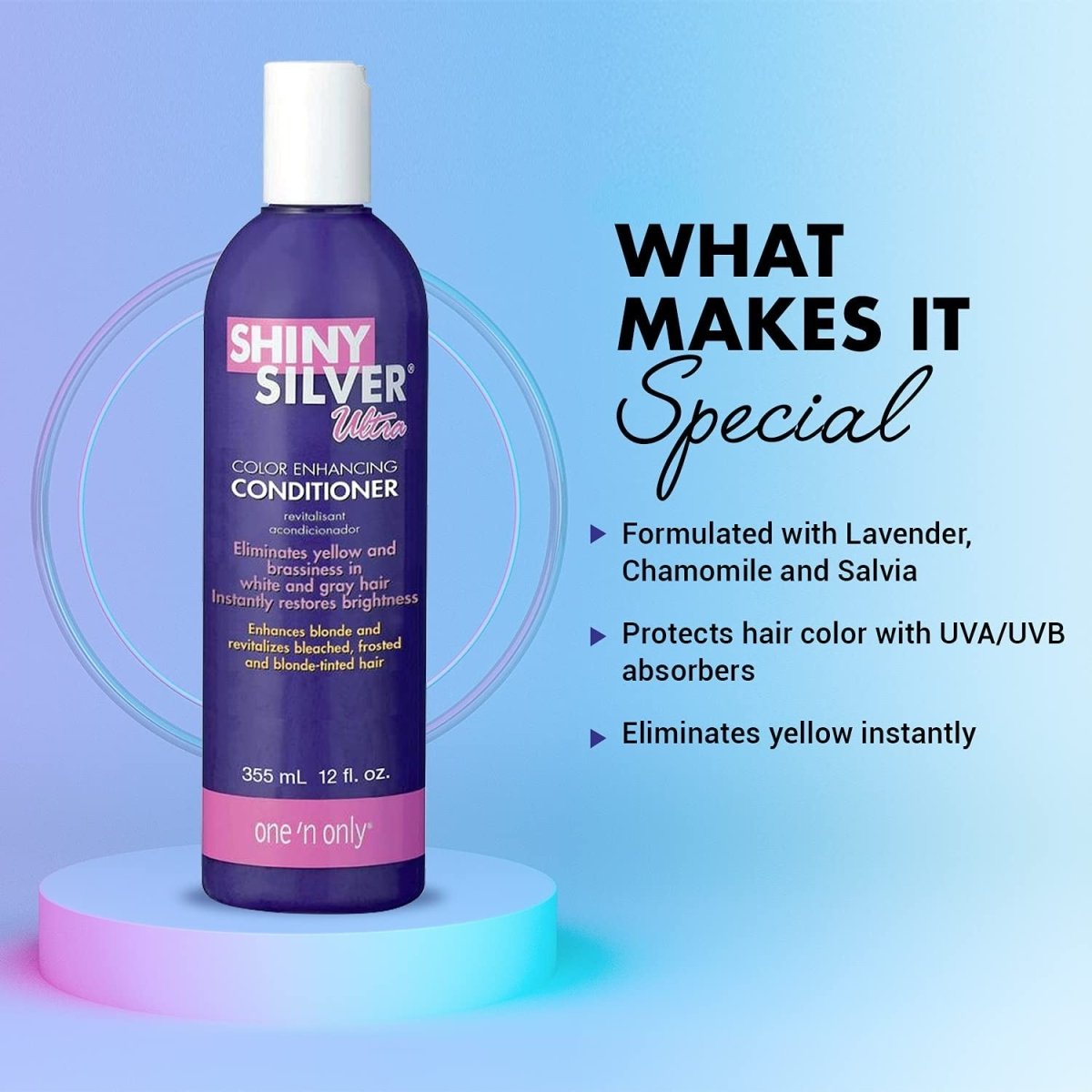 One 'n Only Shiny Silver Ultra Color - Enhancing Conditioner 12 fl. oz. - Usa Pro Hair