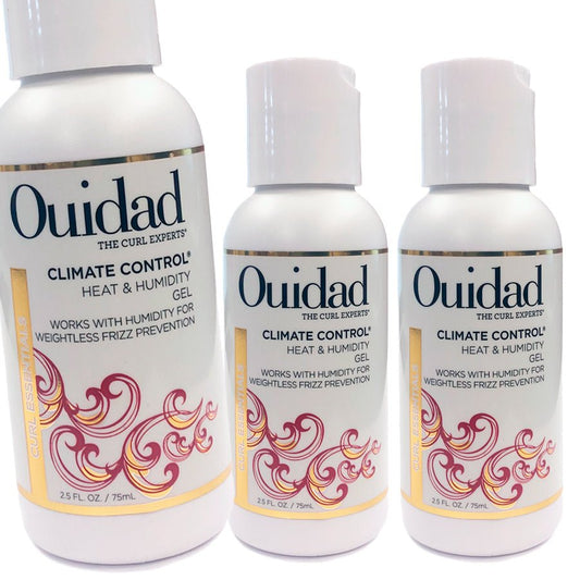 Ouidad Advanced Climate Control Heat & Humidity Gel Purse 2.5 oz - Pack of 3 - Usa Pro Hair