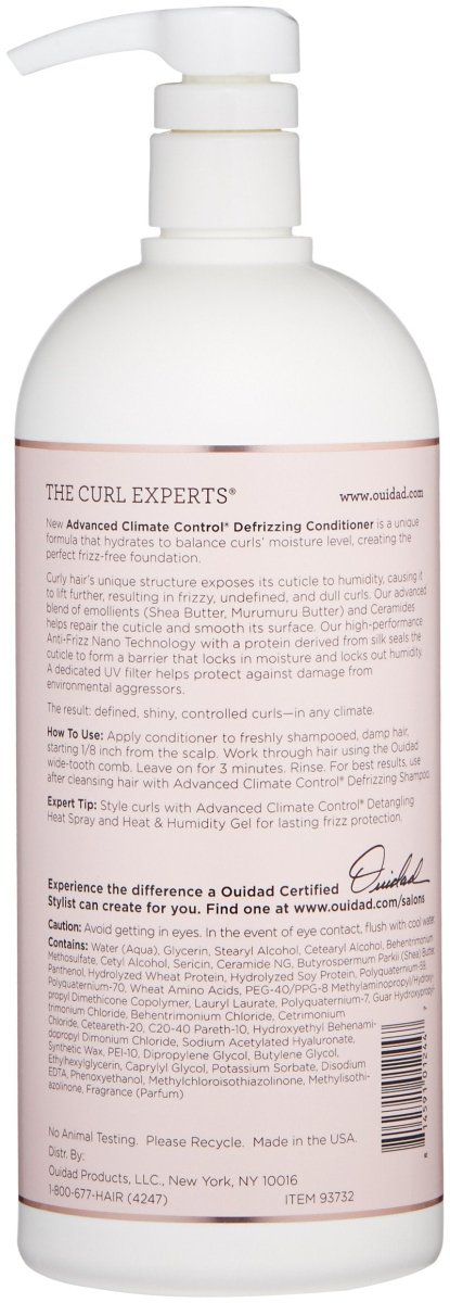 Ouidad Climate Contro Defrizzing Conditioner 33.8 fl oz - Usa Pro Hair