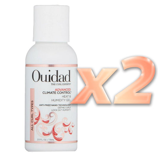 Ouidad Climate Control Heat & Humidity Gel 2.5 Fl oz - Pack of 2 - Usa Pro Hair