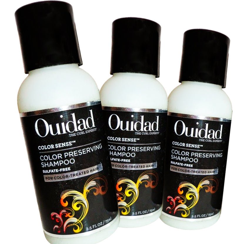 Ouidad Color Sense Color Preserving Shampoo 2.5 Fl. Oz. - Pack of 3 - Usa Pro Hair