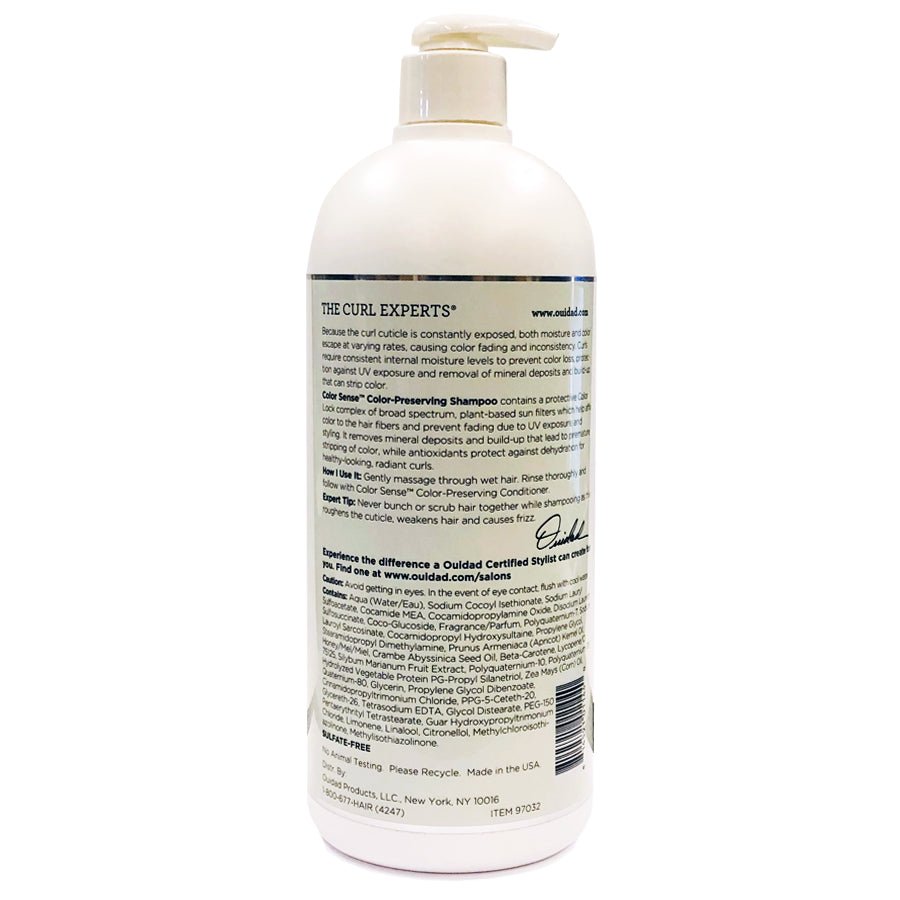 Ouidad Color Sense Color Preserving Shampoo 33.8 oz - Usa Pro Hair
