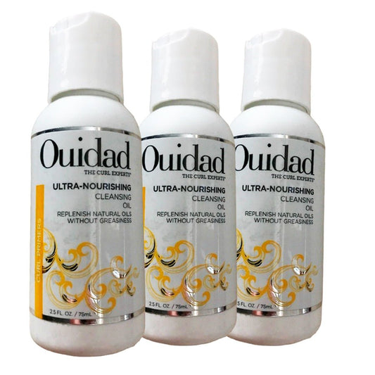 Ouidad Ultra - Nourishing Cleansing Oil 2.5 oz. - Pack of 3 - Usa Pro Hair