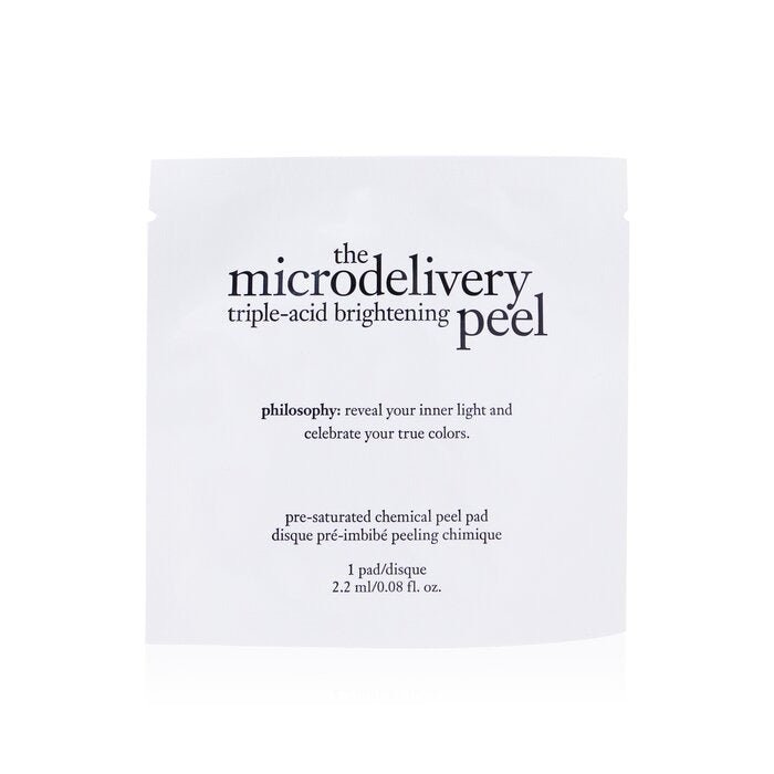 Philosophy The Microdelivery Triple - Acid Brightening Peel 2.2g/0.08oz - Pack of 2 Pads - Usa Pro Hair