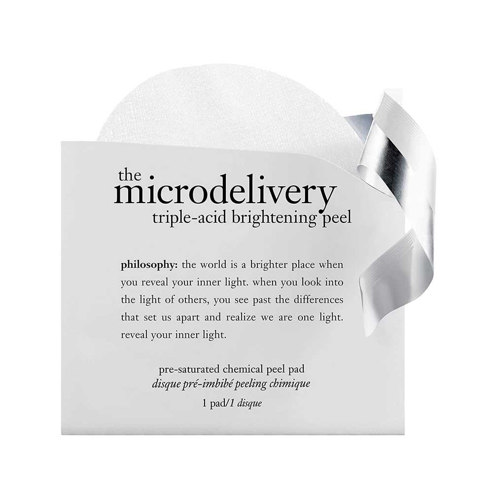 Philosophy The Microdelivery Triple - Acid Brightening Peel 2.2g/0.08oz - Pack of 2 Pads - Usa Pro Hair