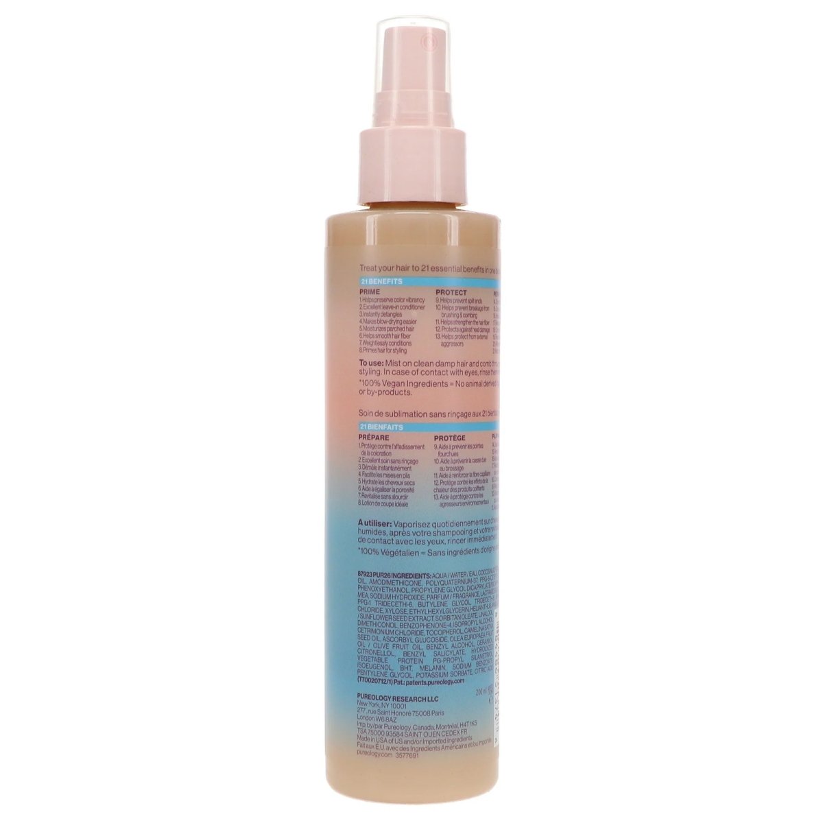 Pureology Color Fanatic 21 Essential Benefits Multi - Tasking Leave - In Spray 6.7 oz - Usa Pro Hair