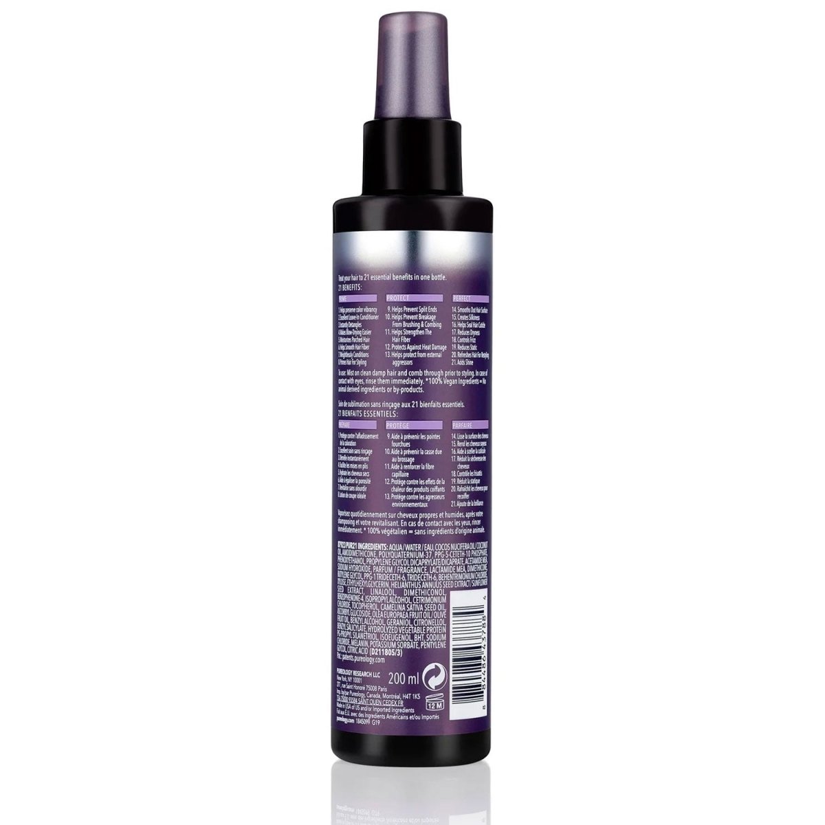 Pureology Color Fanatic Multi Tasking Leave In Spray 21, 200 ml / 6.7 fl. oz - Usa Pro Hair