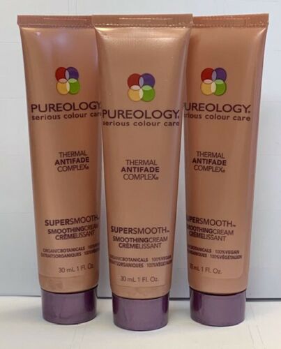 Pureology Thermal Antifade Complex Smoothing Cream 1oz - Pack of 3 - Usa Pro Hair