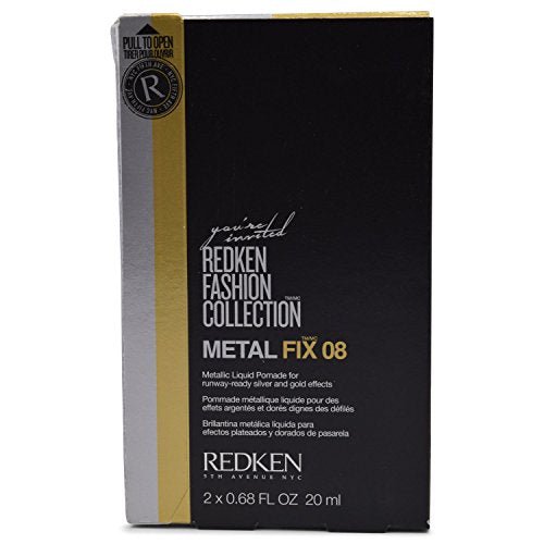 Redken 2 x 0.68 - ounce Fashion Collection Metal Fix 08 Metallic Liquid Pomade - Usa Pro Hair