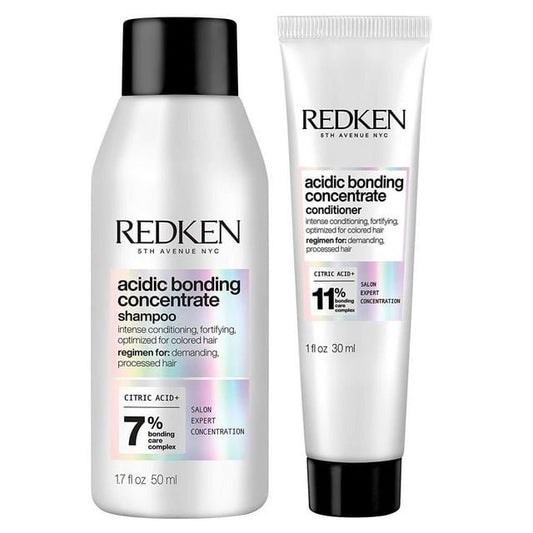 Redken Acidic Bonding Concentrate Shampoo and Conditioner TRAVEL SET - Usa Pro Hair