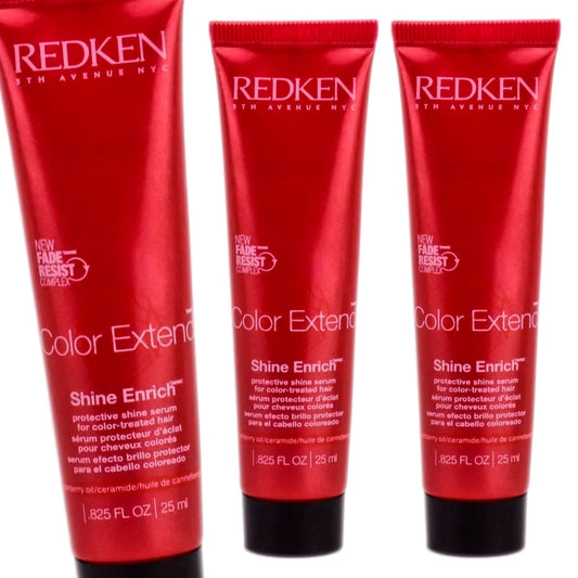 Redken Color Extend Shine Enrich Serum for Color - Treated Hair 0.825 Oz / 25ml - Pack of 3 - Usa Pro Hair
