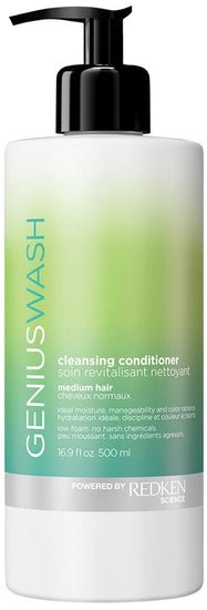 Redken Genius Wash Cleansing Conditioner for Medium Hair, 16.9 oz - Usa Pro Hair