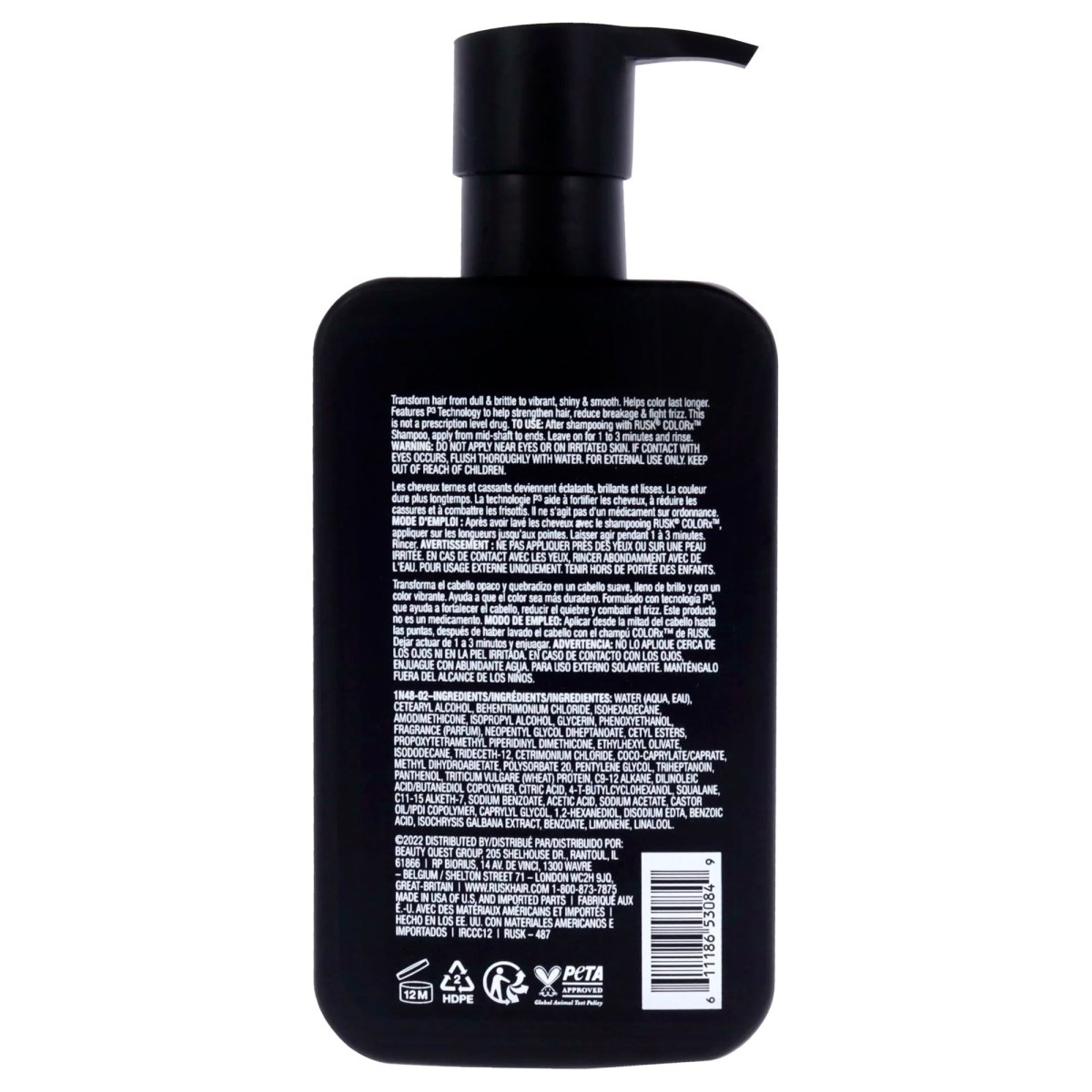 Rusk ColorX Conditioner 12oz - Usa Pro Hair