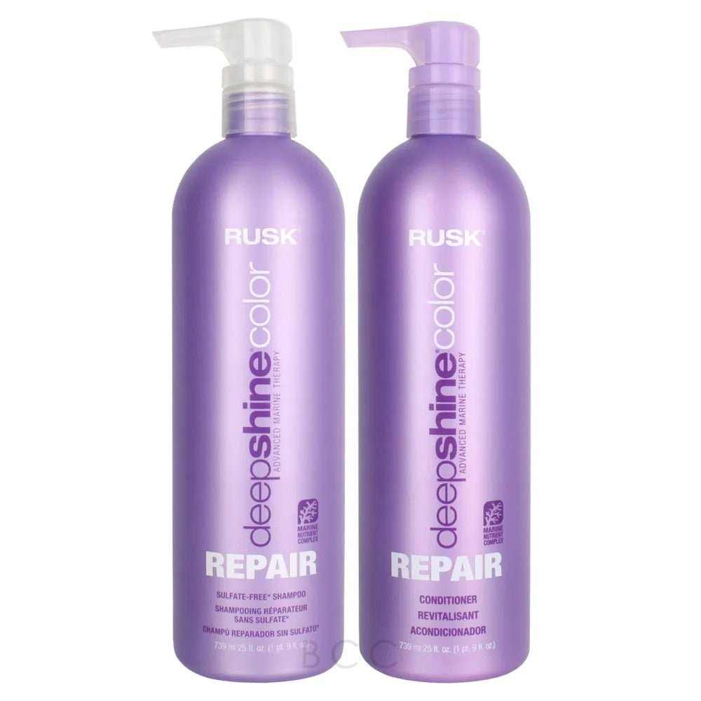 Rusk Deepshine Color Repair Shampoo & Conditioner DUO 25 oz - Usa Pro Hair