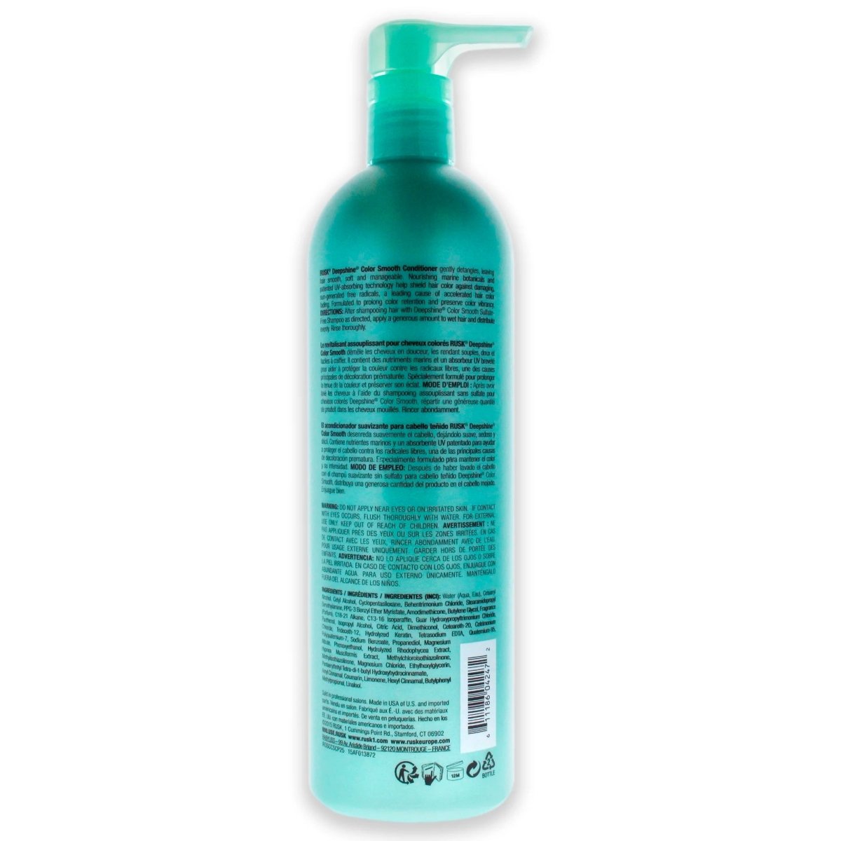 Rusk Deepshine Color Smooth Conditioner 25oz - Usa Pro Hair