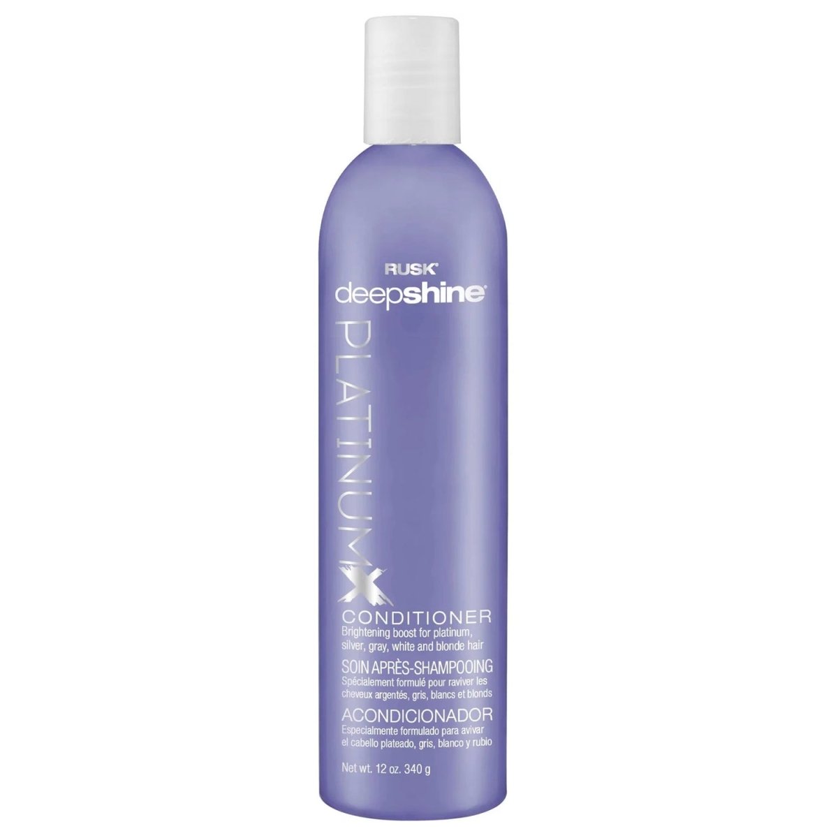 Rusk Deepshine PlatinumX Conditioner12 oz - Pack of 3 - Usa Pro Hair