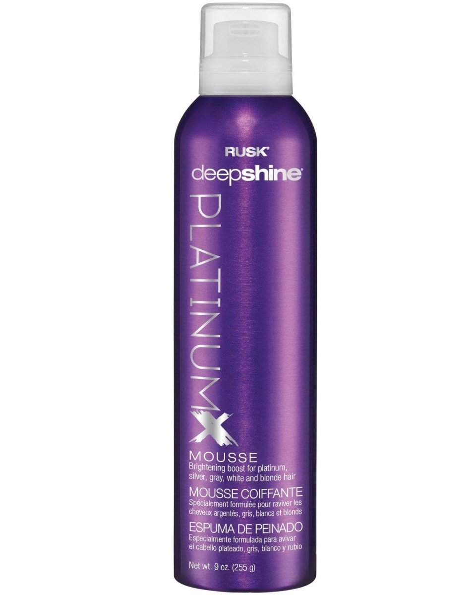 Rusk Deepshine PlatinumX Mousse 8.8 Oz - Usa Pro Hair