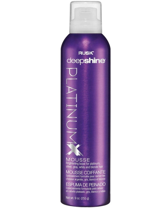 Rusk Deepshine PlatinumX Mousse 8.8 Oz - Usa Pro Hair