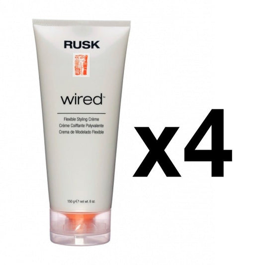 Rusk Designer Collection Wired Flexible Styling Creme, 6 oz - Pack of 4 - Usa Pro Hair