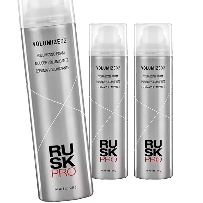 Rusk Pro Volumizing Foam 02 8oz - Pack of 3 - Usa Pro Hair