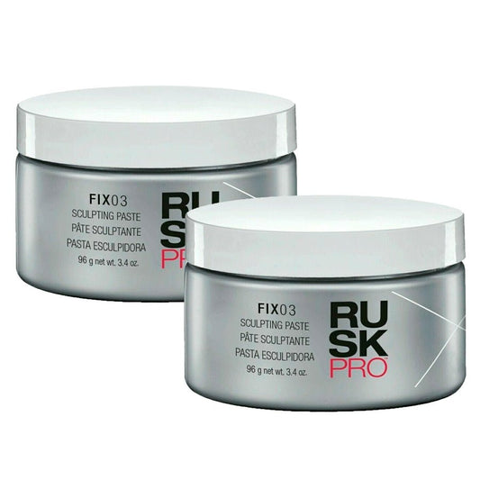 Rusk RuskPRO Fix03 Sculpting Paste, 3.4oz - Pack of 2 - Usa Pro Hair