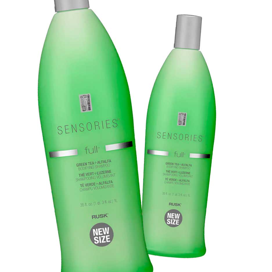 Rusk Sensories Full Green Tea + Alfalfa Bodifyng Shampoo 35 oz - Pack of 2 - Usa Pro Hair