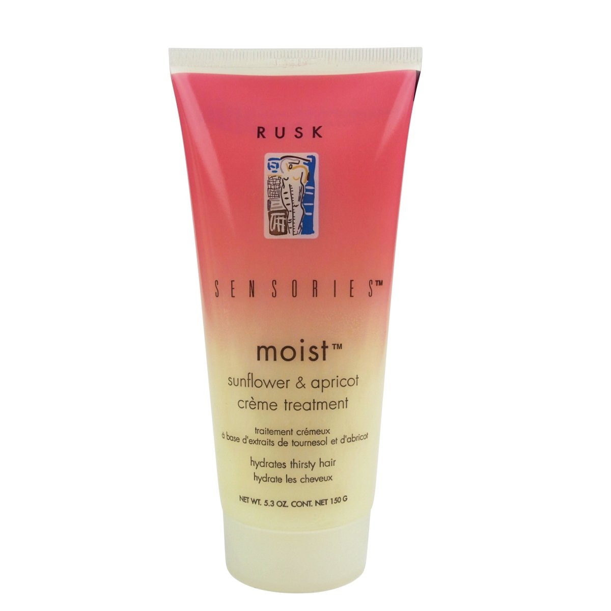 Rusk Sensories Moist Sunflower & Apricot Creme Treatment 5.3oz - Usa Pro Hair