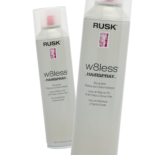 Rusk W8less Hairspray Strong Hold 10 oz - Pack of 2 - Usa Pro Hair