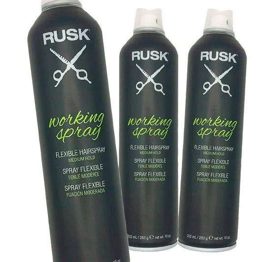 Rusk Working Spray 10 oz - Pack of 3 - Usa Pro Hair