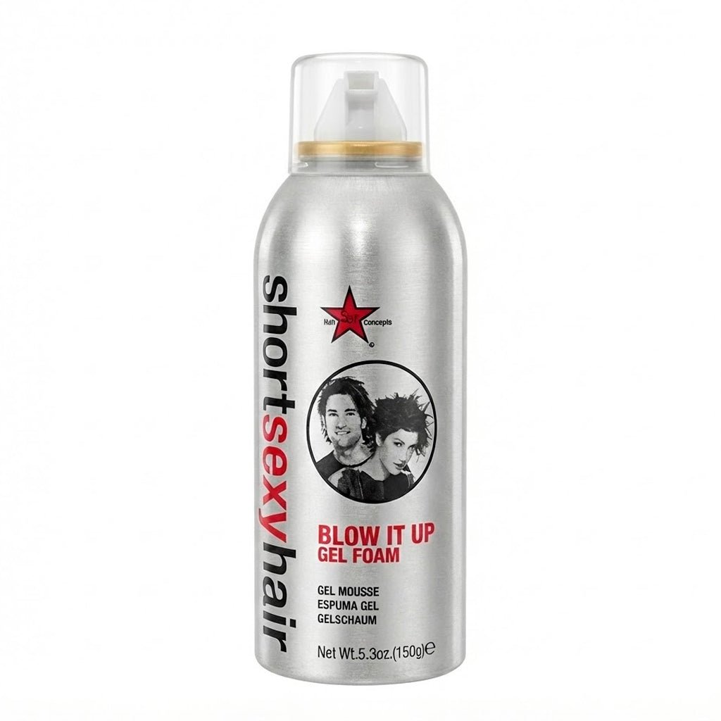 Sexy Hair Short Hair Blow It Up Gel Foam, 5 oz [Discontinued] - Usa Pro Hair