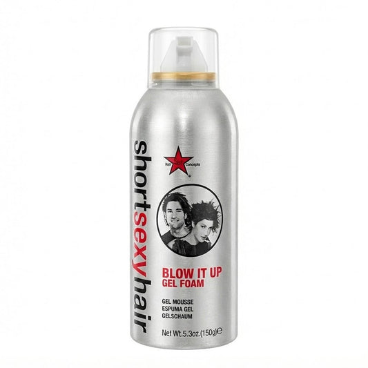 Sexy Hair Short Hair Blow It Up Gel Foam, 5 oz [Discontinued] - Usa Pro Hair